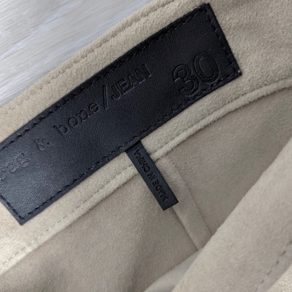 Rag & Bone Stone Suede Lace Up Leather Shorts women’s size 30 - Picture 8 of 9